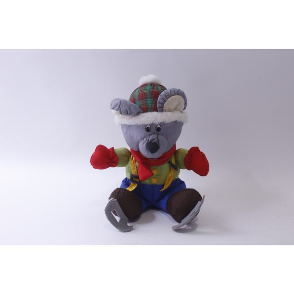 Ice Skating Mouse, Small Plush, Trendmasters, 1993, Vintage, ~ 241211-WH M-17-11 - Picture 1 of 3